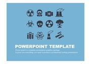 PPT 양식 원자력, 핵 테마 템플릿