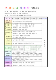 2013년 평가인증 통과한 만2세 11월 동물 놀이해요1 보육일지(보육실습일지)