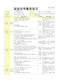2013년 평가인증 통과한 만2세 12월 동물 놀이해요2 / 겨울과 모양 보육일지(보육실습일지)