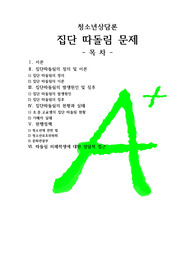[A+++프리미엄자료][청소년상담론]집단따돌림현상, 집단따돌림, 집단따돌림의 정의, 집단따돌림의 발생원인, 집단따돌림의 현황과 실태