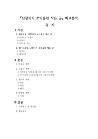 [문학과 영상][난쏘공][분석]난장이가 쏘아올린 작은 공 비교분석