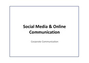 소셜미디어와 온라인 커뮤니케이션(영문)