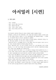 아서밀러- 시련 작품분석