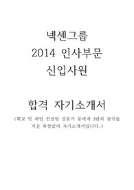 2014 하반기 넥센그룹 정규직 인사부문 합격 자소서