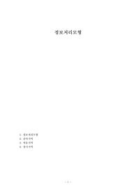 정보처리모형
