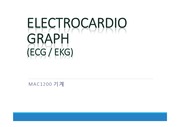 EKG MAC1200기계 메뉴얼