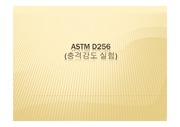 ASTM D256  충격강도시험