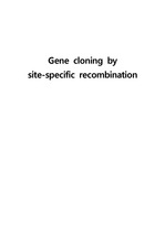 Gene cloning by site-specific recombination
