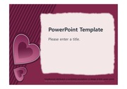[레드와인색 하트 PPT배경] - 레드 예쁜 깔끔한 와인색 하트 사랑 배경파워포인트 PowerPoint PPT 프레젠테이션