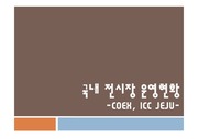 국내 전시장 운영현황 - COEX &  ICC JEJU