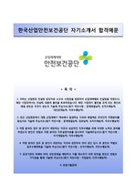 [한국산업안전보건공단자기소개서] 한국산업안전보건공단 채용형인턴 합격자소서와 면접기출문제