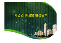 기업의 마케팅 환경분석