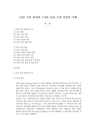 LED 조명 원리와 구성&amp; LED 조명 산업의 이해