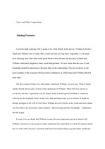English Essay - movie report "Finding Forrester"