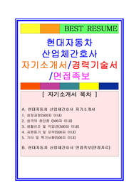 현대자동차 산업체 간호사 자기소개서