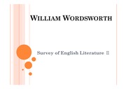 윌리엄 워즈워드(William Wordsworth) 주요작품 분석