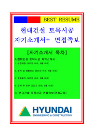 현대건설 자기소개서
