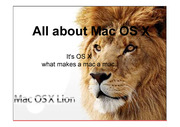 Mac OS X에 대한 소개