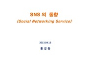 SNS(Social Network Service)의 동향에 대해 조사한 것으로 커뮤니케이션 Skill관련 강의때 작성한 것입니다.