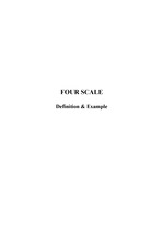 FOUR SCALE