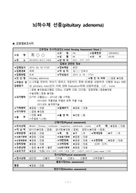 뇌하수체 선종 케이스(Pituitary adenoma)