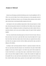 Analysis of Beloved written by Toni Morrison/토니모리슨의 Beloved 분석