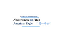 American eagle 아메리칸 이글과 아베크롬비 기업비교사례분석