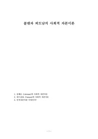 콜맨과 퍼트남의 사회적 자본이론