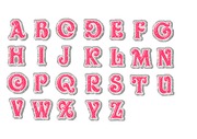 파워포인트에 사용 가능한 네온싸인 효과가 있는 영어 알파벳 철자