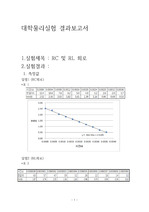 대학물리실험 RC RL회로