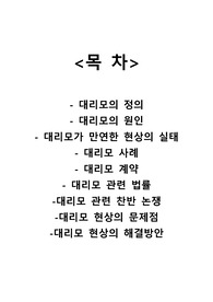 대리모 (정의,원인,실태,사례,법률,찬반의견,문제점 및 해결방안)