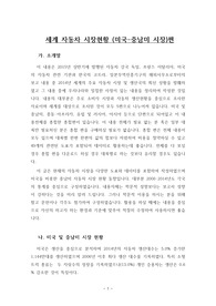 세계 자동차 시장현황 (미국-중남미 시장)편