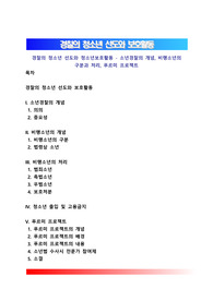 경찰의 청소년 선도와 청소년보호활동 - 소년경찰의 개념, 비행소년의 구분과 처리, 푸르미 프로젝트