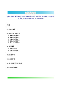 [보안경찰의 활동영역] 보안경찰활동(국가보안 위해요소, 방첩활동, 보안수사 및 관찰, 북한이탈주민관리, 외사보안활동)