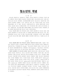청소년의 개념(청소년복지)