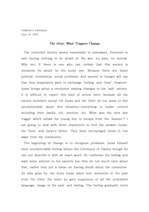 Critical Essay the giver