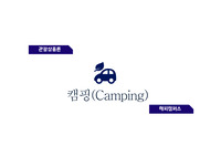 관광상품론 - 캠핑(Camping)