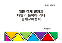 동북아 사회문화 - 대만 경제 현황과 대만의 동북아 역내 경제교류협력