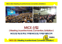 지역별 MICE산업 - MICE 산업,  MICE산업 개념 및 특성, 지역별 MICE산업, 지역별 차별화 전략