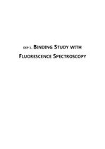 BINDING STUDY WITH FLUORESCENCE SPECTROSCOPY