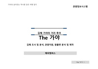 [관광정보시스템]김해 가야의 거리 투어 - 김해 조사 및 분석  관광자원  팜플렛 분석