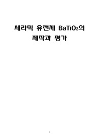 세라믹 유전체  제작과 평가