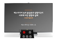 매스미디어 속의 몸담론과 성형자극이 커뮤니케이션 사회학 레포트