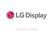 취업지원센터 LG Display 기업분석자료