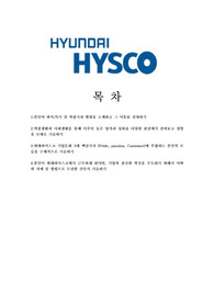 자기소개서 :  현대 하이스코 최종합격 자기소개서