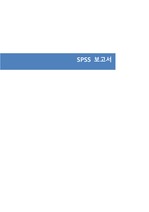 계량분석 보고서 레포트3(SPSS)