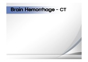 brain CT, 뇌구조 및 뇌출혈 CT영상 및 case study