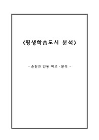 평생학습도시 비교 및 분석(순천과 안동)