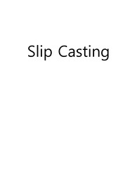 실험보고서 : slip casting (슬립주입)