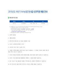2015년 하빈기 NH농협은행 6급 자기소개서, NH농협은행 합격 자기소개서, NH농협은행 6급, 농협은행 자기소개서 : 농협은행, 농협은행, 농협은행 자기소개, 농협은행 행원 자기소개서